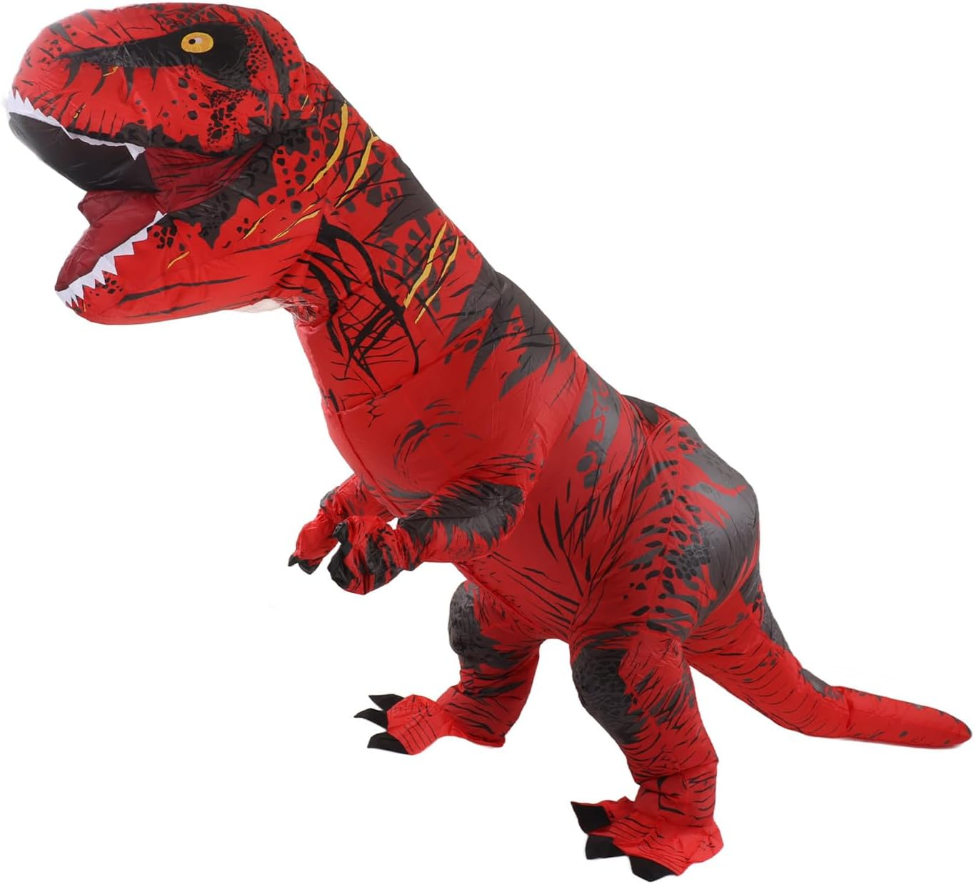 Inflatable Dinosaur Costume, T Rex Costume Lightweight Realistic Waterproof for Halloween (Red)