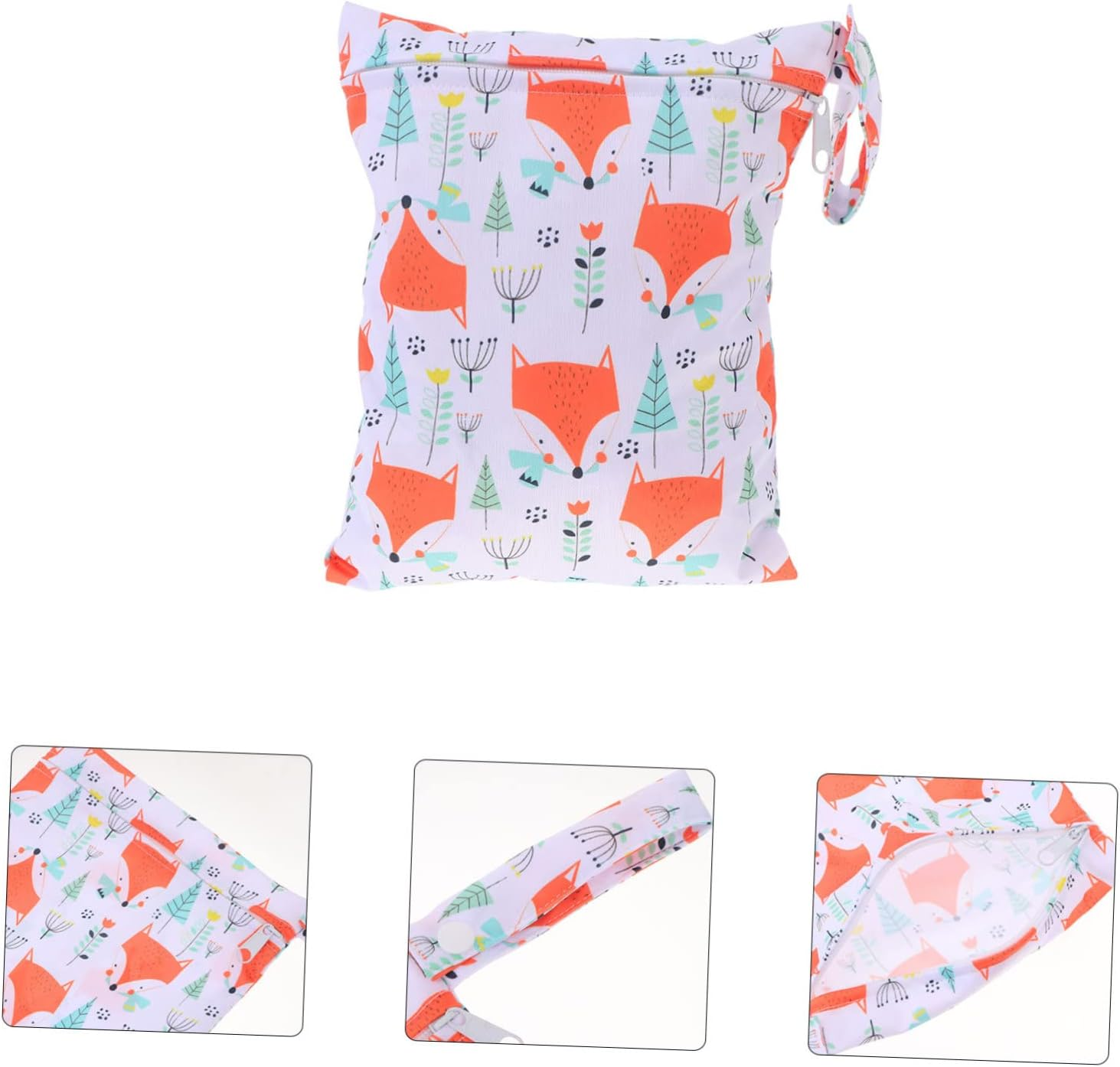 1Pc Portable Diaper Storage Bag Reusable Pocket Organizer for Boys and Girls Nappies Compact Travel Pouch for Wet Dry Diapers Lightweight Care image number 2