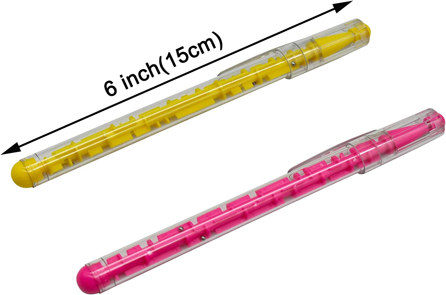 Maydahui 15PCS Maze Puzzle Shape Ballpoint Pen Novelty Pens Blue Ink for School Student