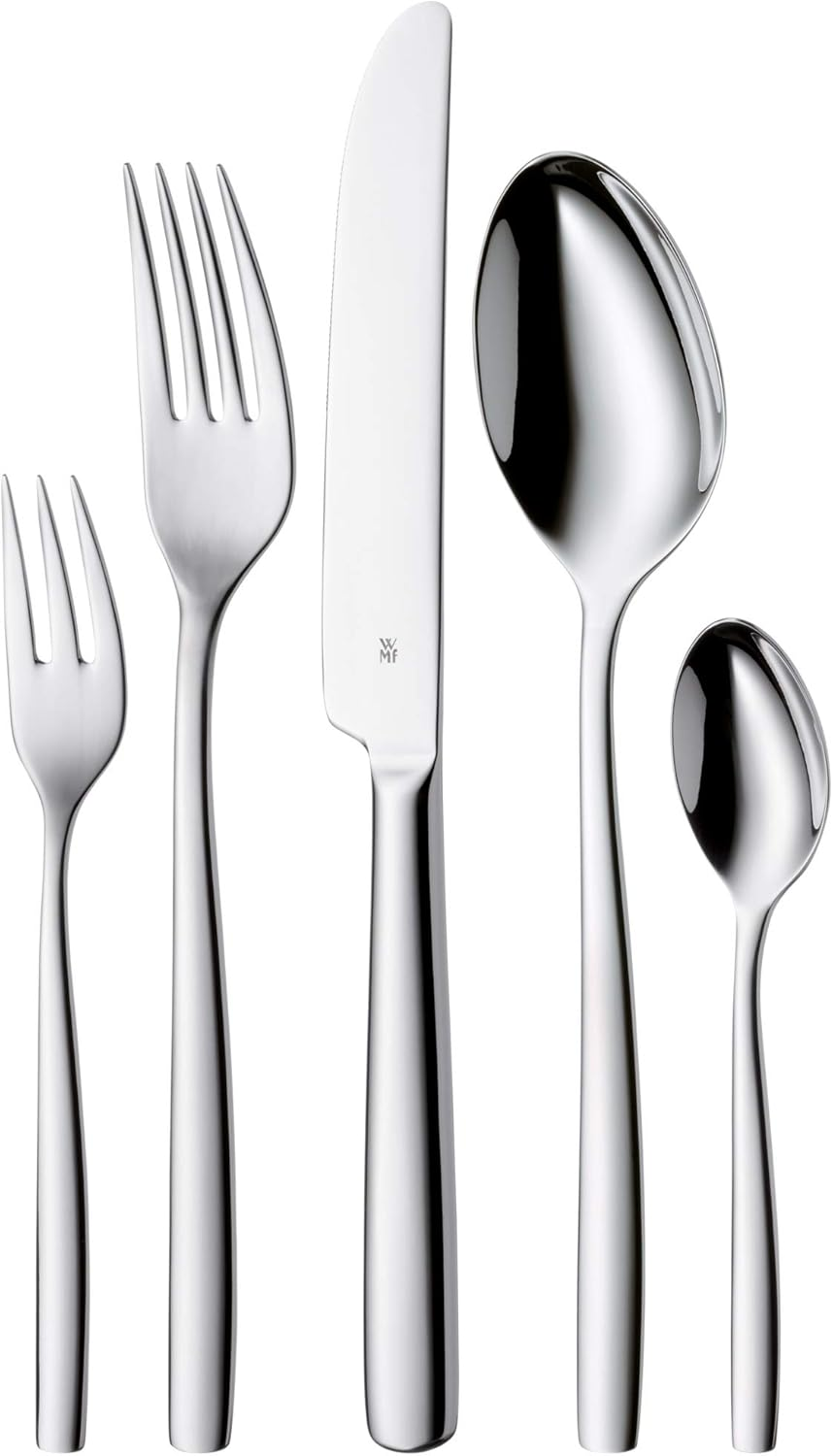 WMF Cutlery Set 30-Pieces for 6 Persons Palma Cromargan 18/10 Stainless Steel Brushed