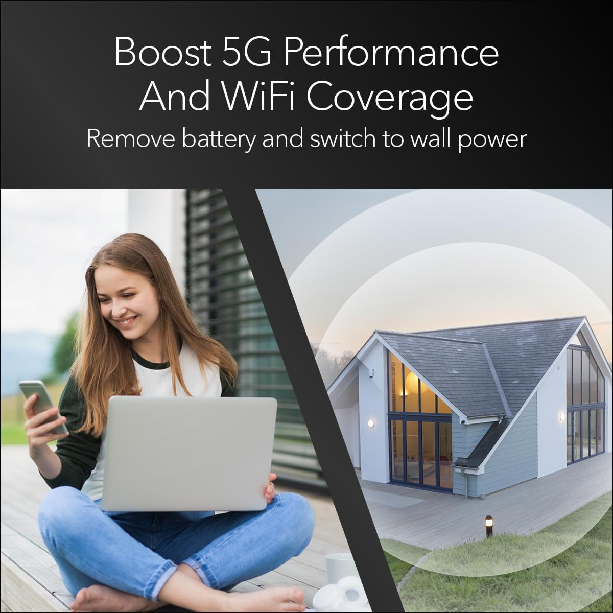 NETGEAR Nighthawk M6 Pro Mobile Hotspot 5G Mmwave, 8Gbps, Unlocked, Telstra, Optus, Vodafone, International Roaming 125 Countries, Wifi 6E, Portable Device for Travel, Modem Wireless Router (MR6550) image number 6