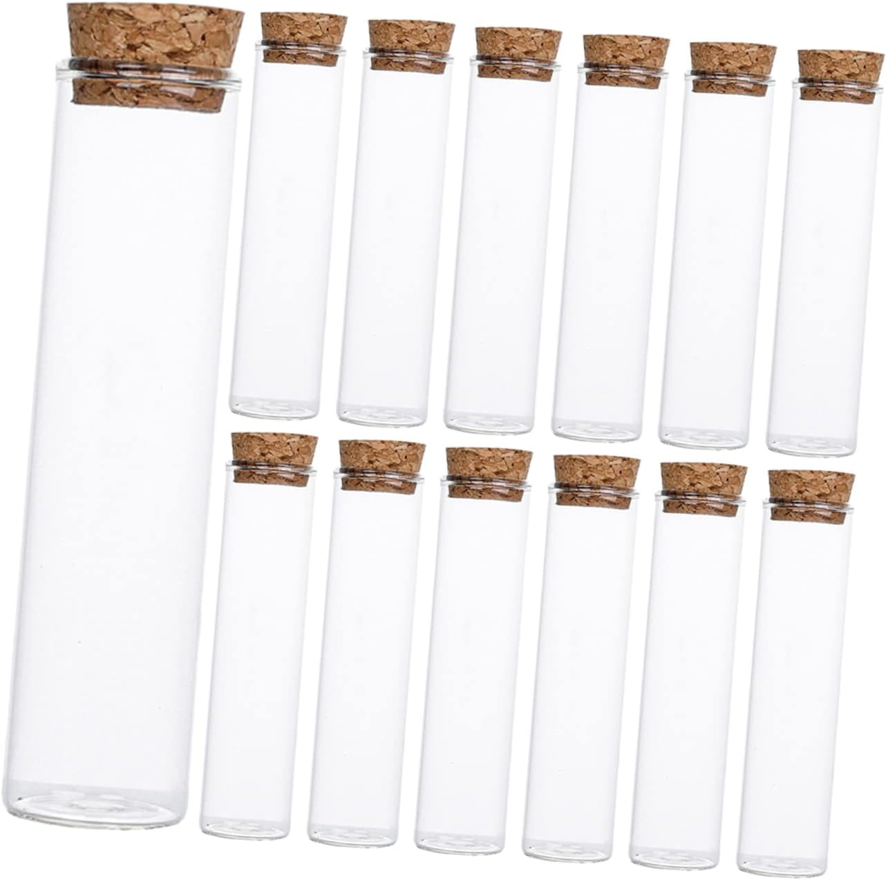 Levemolo Glass Vials with Cork 50Ml Small Glass Storage Bottles Laboratory Sample Liquid and Powder Vials for Travel and Craft 24Pcs Set image number 1