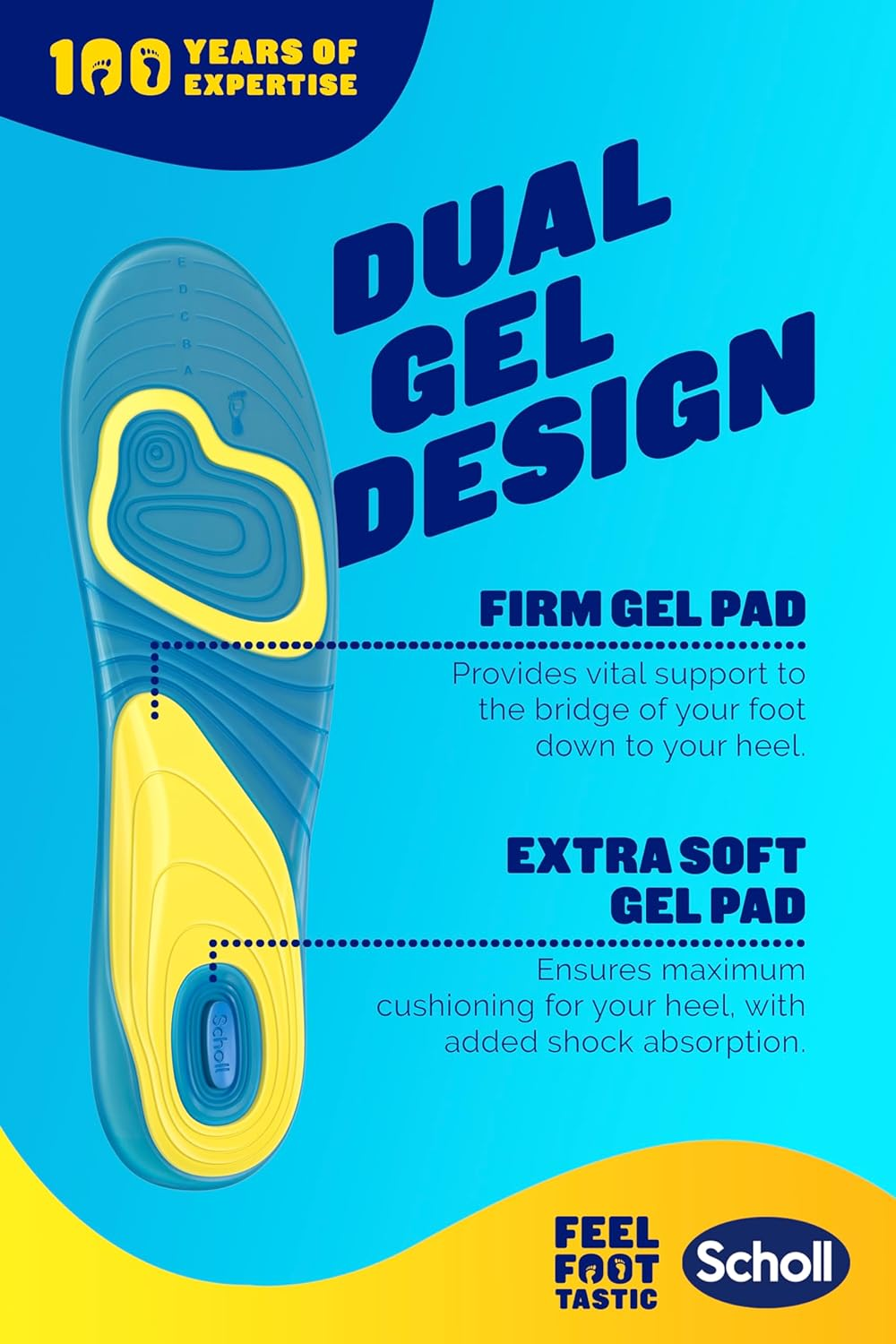 Dr. Scholl'S Run Shock Absorbing Insoles, Small &ndash; Helps Prevent Knee Pain, Shin Splints & Plantar Fasciitis Relief &ndash; Arch Support Insoles for Running & Jogging &ndash; 1 Pair image number 3