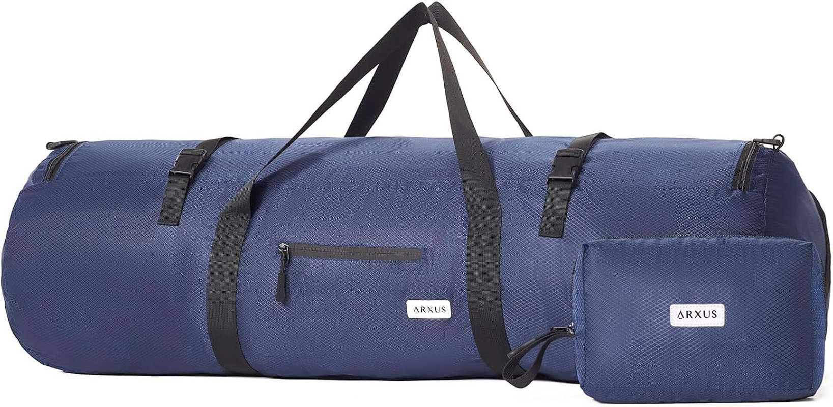 Arxus Sports Duffle Bag,90L/50L/30L Large Duffel Bag Men Women Foldable Holdall Bags with Shoulder Strap for Weekend Travel Sport Baseball Bat Tent Storage Camping