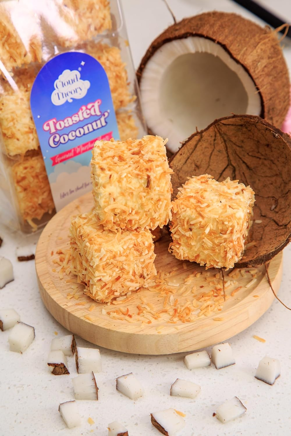 Cloud Theory Toasted Coconut Gourmet Marshmallow 6 Pack 130G image number 3