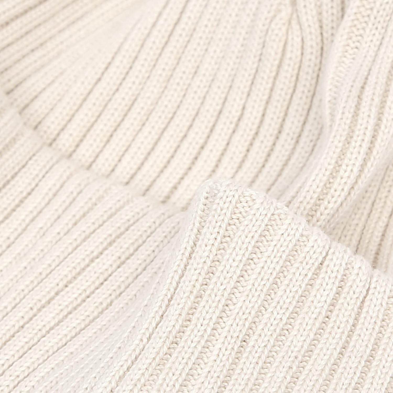 UNDERCONTROL Winter Fisherman Trawler Rib Beanie Free Men Women Unisex Stylish Plain Skull Hat Stretchy Watch Rolled Cuff Cap image number 6