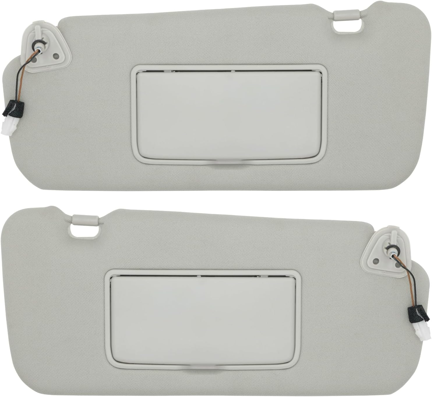 CRAZYPARTS Driver & Passenger Side Sun Visor Compatible with Nissan Murano 2009 2010 2011 2012 2013 2014 Sunshade Replacement # 96401-1AA1B 96400-1Aa1B(Gray)