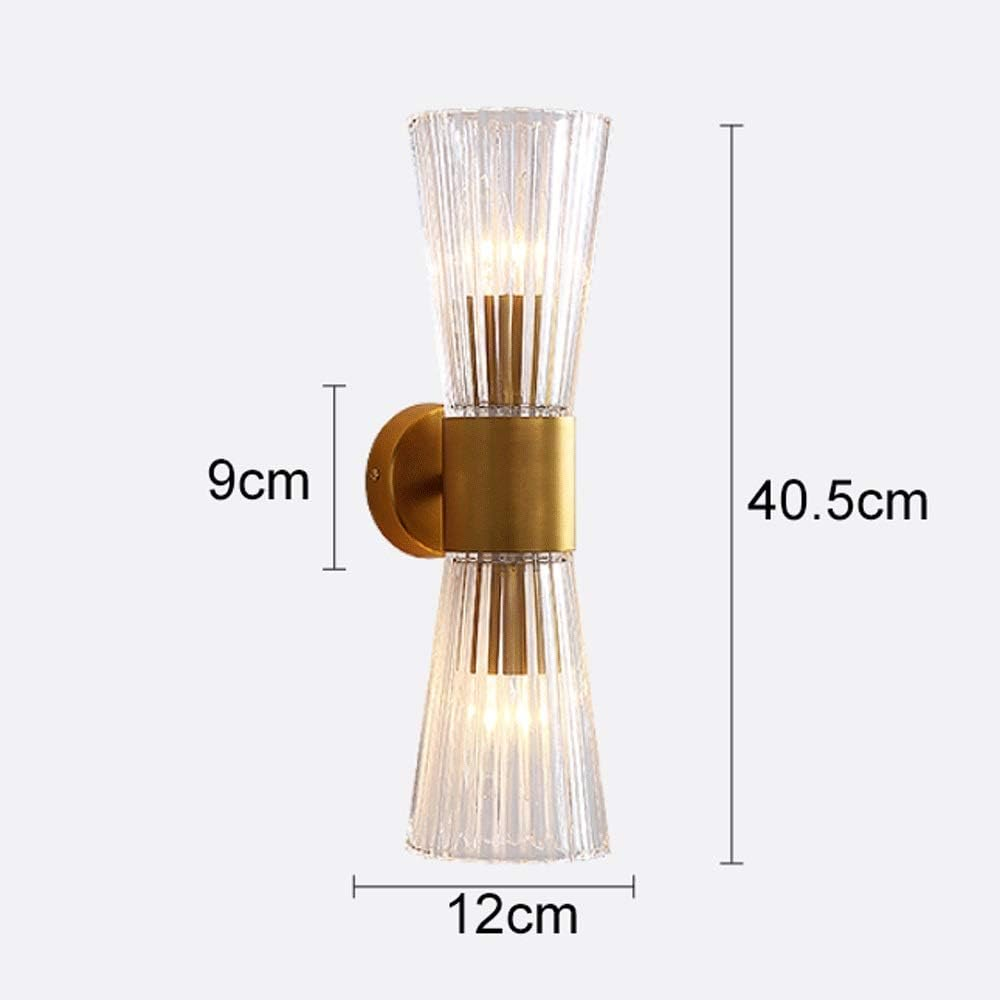 Postmodern Crystal Wall Light, Indoor Brass Wall Sconce Lamp, E14 Wall Lighting Fixtures Headboard Lamps for Living Room Bedroom Bedside Stairs Hallway, E14 Socket XXZ image number 5