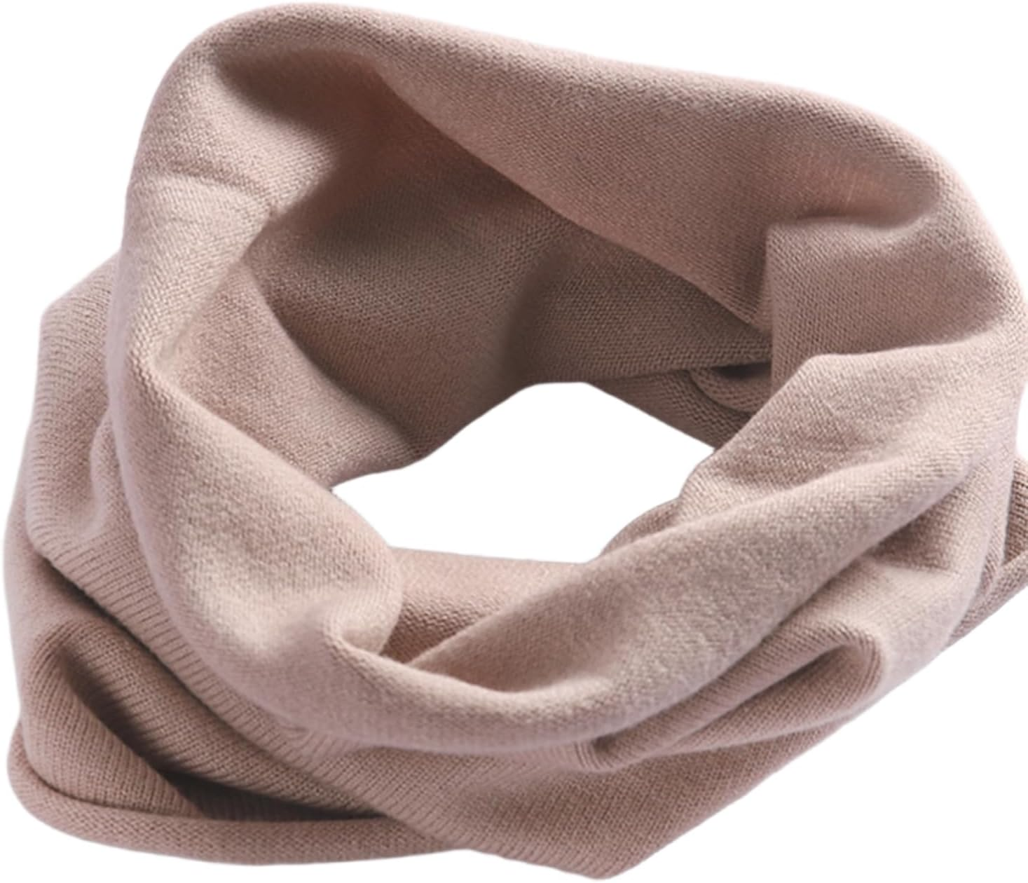 YWTAENOH 100% Cashmere Knitted Loop Scarf Warmer Cold Weather Neck Gaiter Soft Chunky Scarf for Men and Women