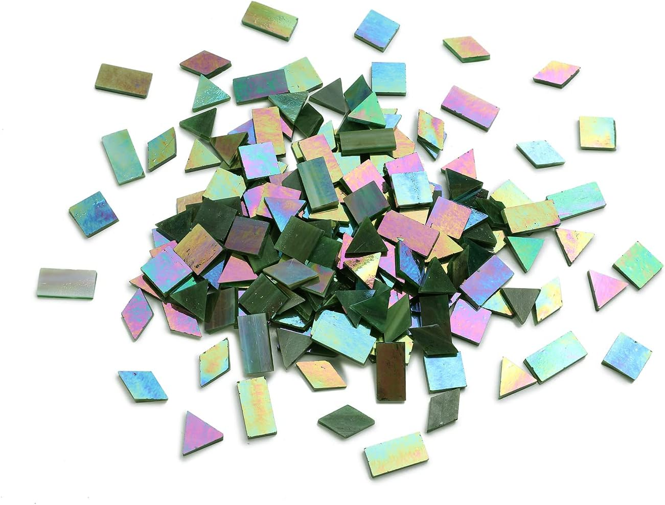 Lanyani Bright Glass Petal Mosaic Tiles, Hand-Cut Stained Glass Flower Leaves Tiles for Crafts, 100 Pieces Assorted Size&Colors&hellip;