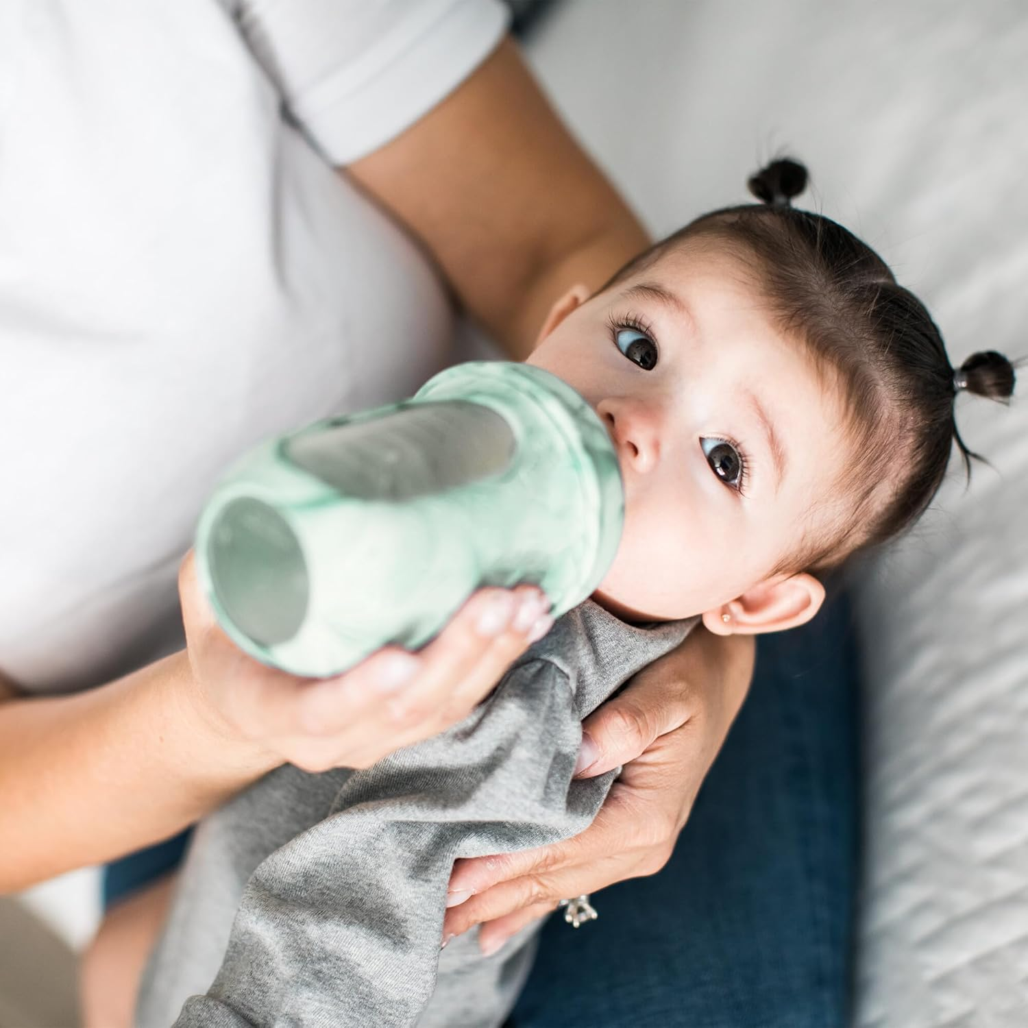 Boon Nursh Bottle, 8 Oz Capacity, Mint Tie Dye