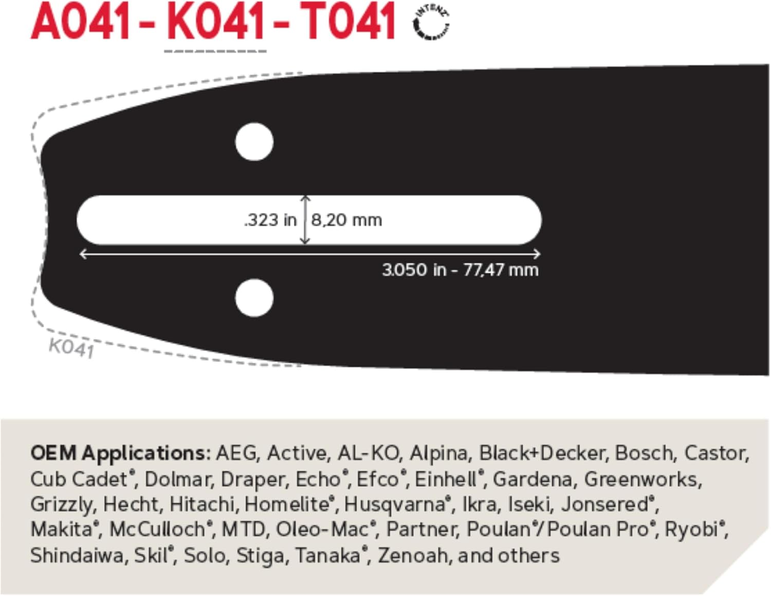 Oregon 20-Inch Craftsman, Echo, Mcculloch and Poulan 37977 Replacement Chainsaw Bar & Chain Combo for Crafts image number 1