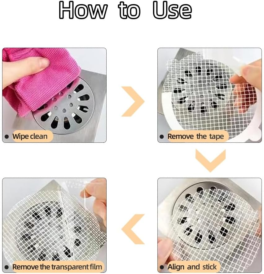 Shower Drain Hair Catcher, Kitchen Sink Drain Strainer, Bathtub Hair Catcher for Drain, Disposable Shower Drain Hair Catcher, Sink Stopper, Bathtub Accessories, Bathroom Necessities (11Cm) image number 1