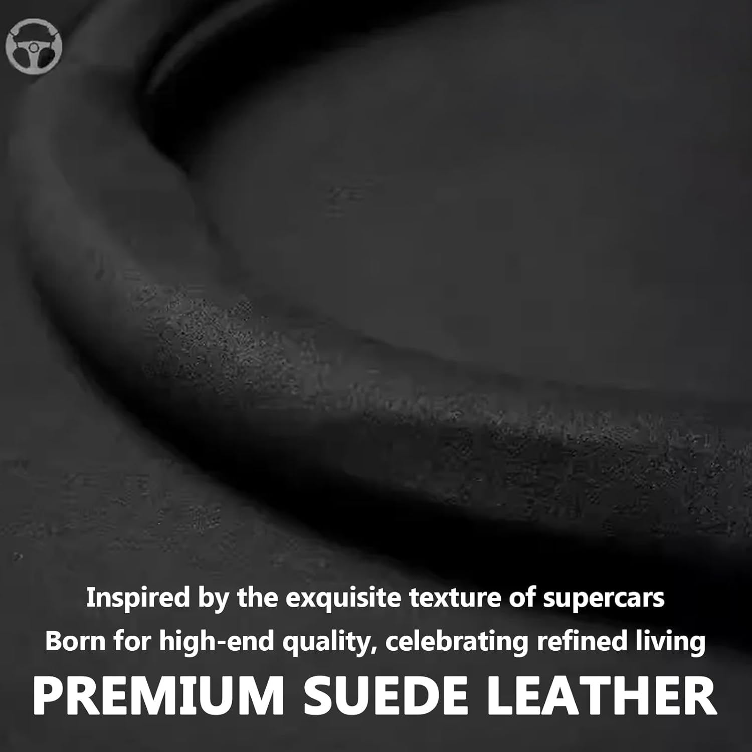 BYD Shark 6 Steering Wheel Cover Custom Fit 100% Precision, Premium Suede Anti-Slip & Wear-Resistant, 8Mm Memory Foam Comfort, 15-Second Quick Install System, Durable Reinforcement image number 5