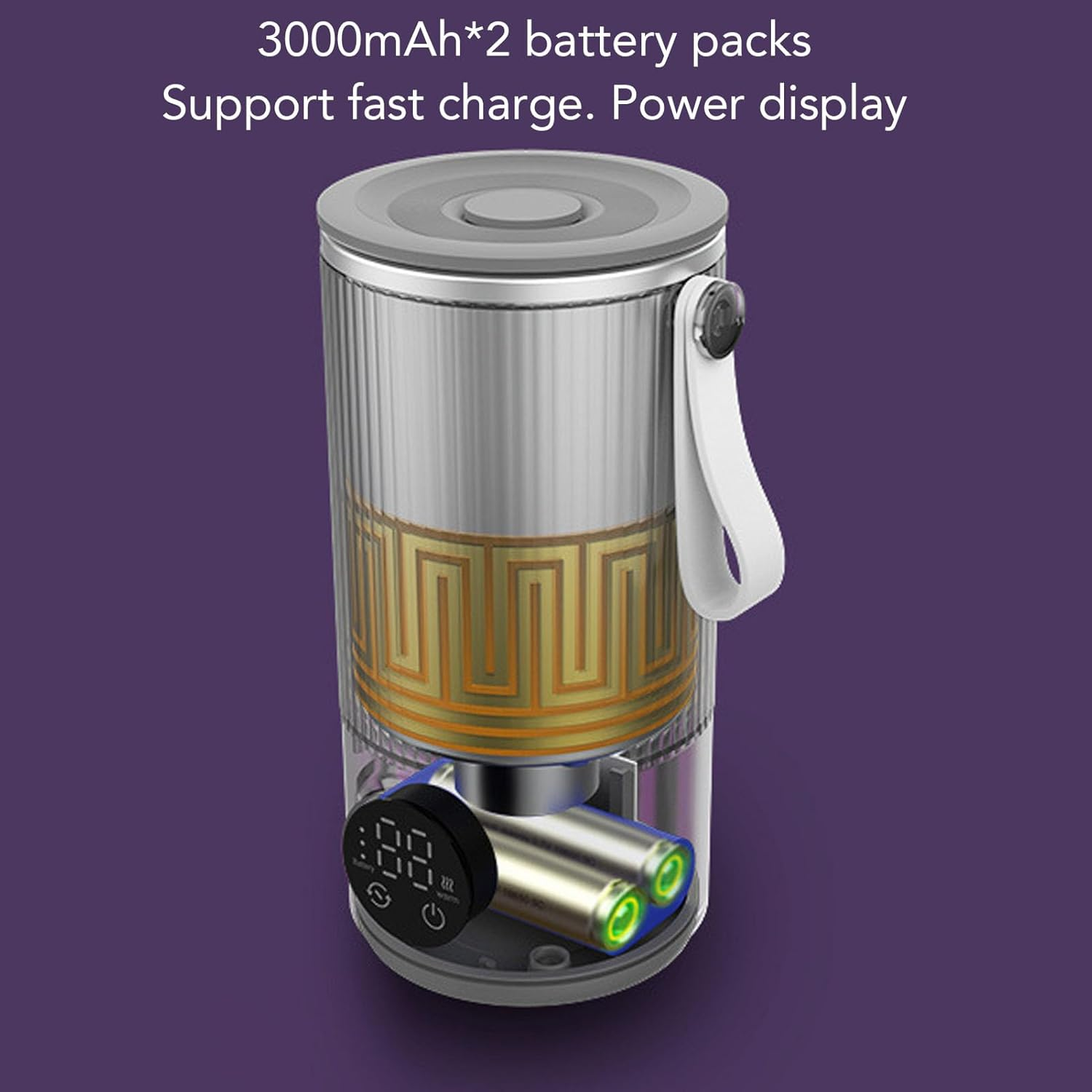 Cordless Portable Milk Warmer Mixer, Electric Milk Frother, Fast Heating, Automatic Shutdown, Built in Rotating Stirrer, for Coffee Milk, 400ML, Keep Warm