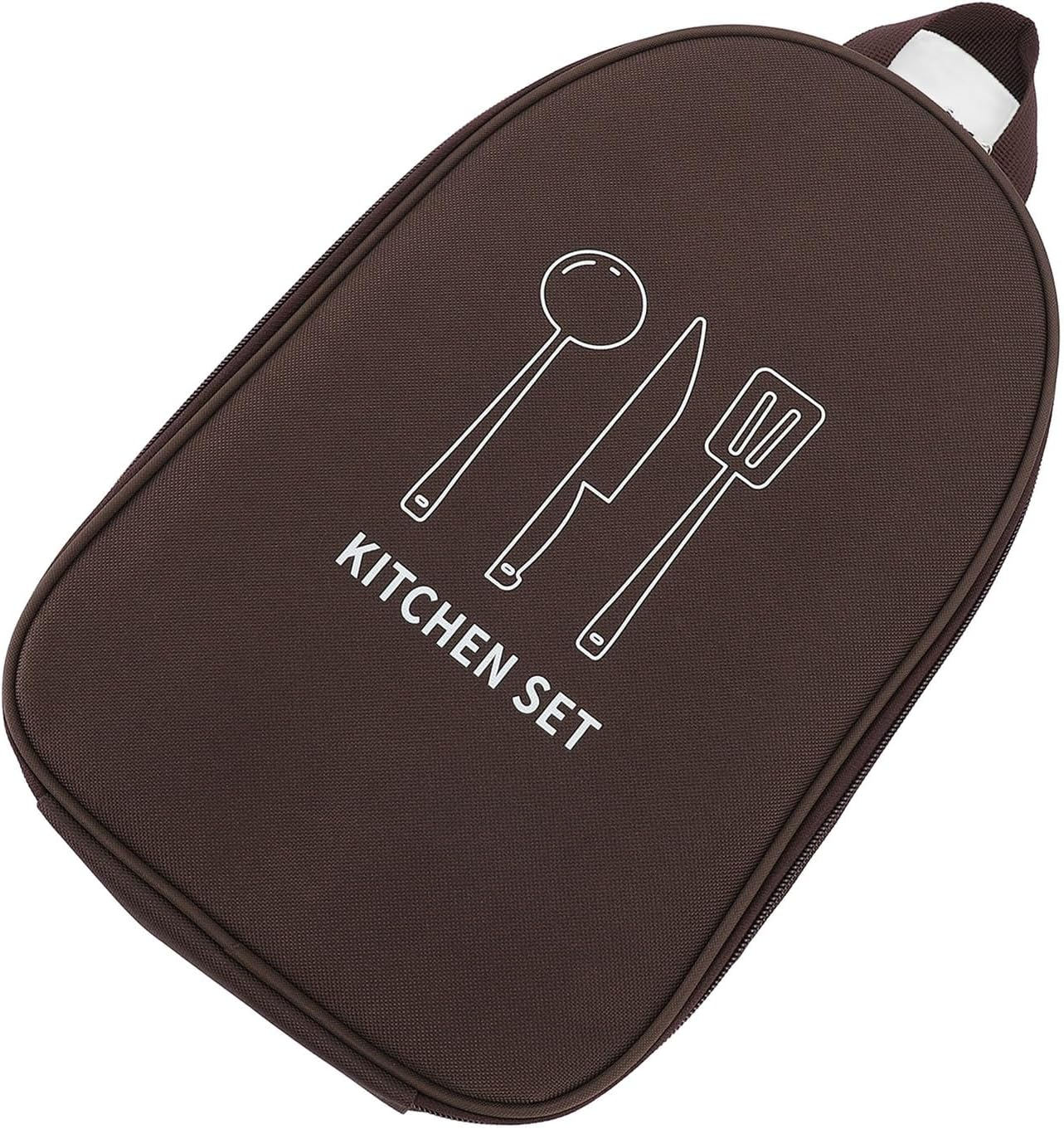 Camping Cooking Utensils Bag, Waterproof Oxford Travel Organizer Grill Accessories Bag, Compact Portable Storage Pouch for BBQ Camp Cookware Kitchen Accessories image number 5