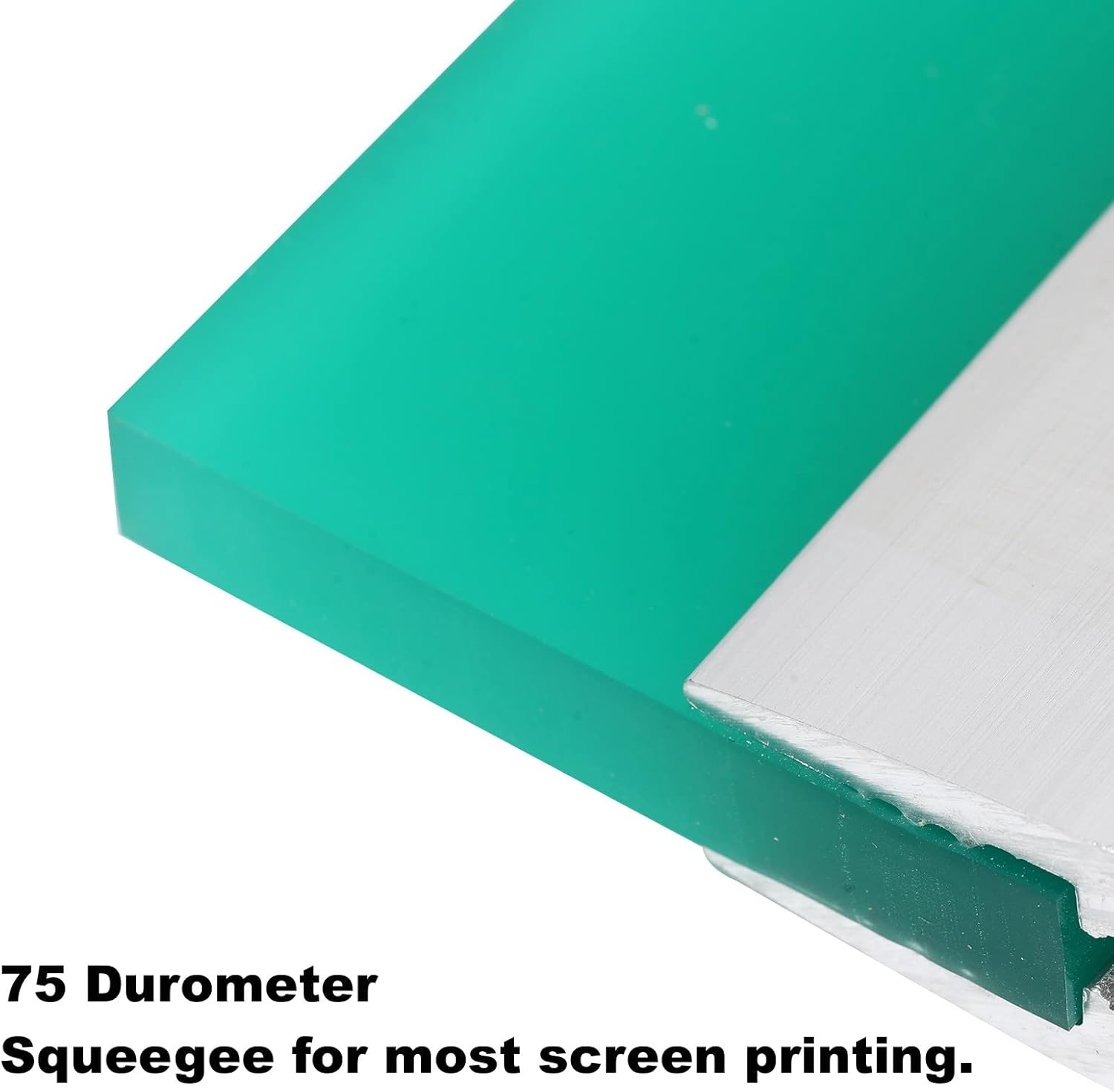 10 Inch Screen Printing Ink Squeegee with Aluminum Handle, 75 Durometer, Flat Squeegee for DIY Hand Printing, Flat Patterns