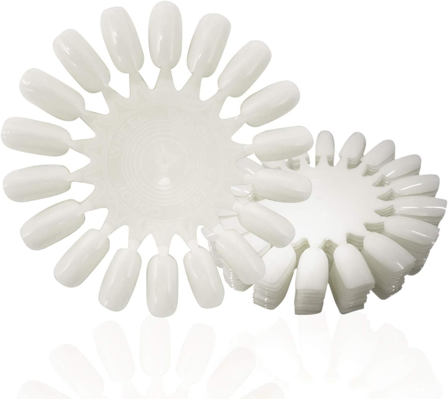 20PCS Plastic 18 Tips False Nail Swatches Wheels Nail Art Color Polish Display Wheel for Manicure image number 2