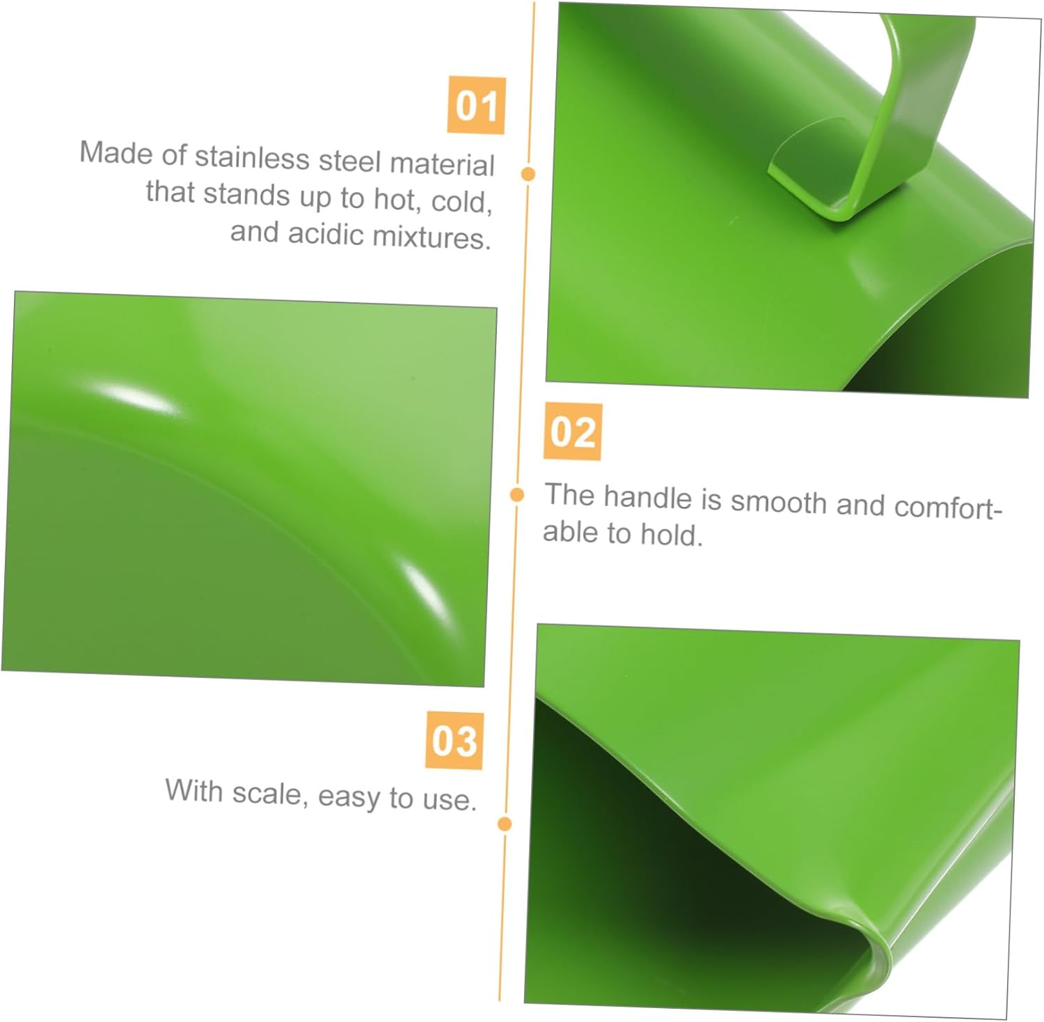 Gadpiparty Non-Stick Coated Stainless Steel Coffee Frothing Pitcher 600Ml Thickened Wall Milk Frother Jug for Latte Art, Green Milk Steaming Pitcher Suitable for Espresso Machines