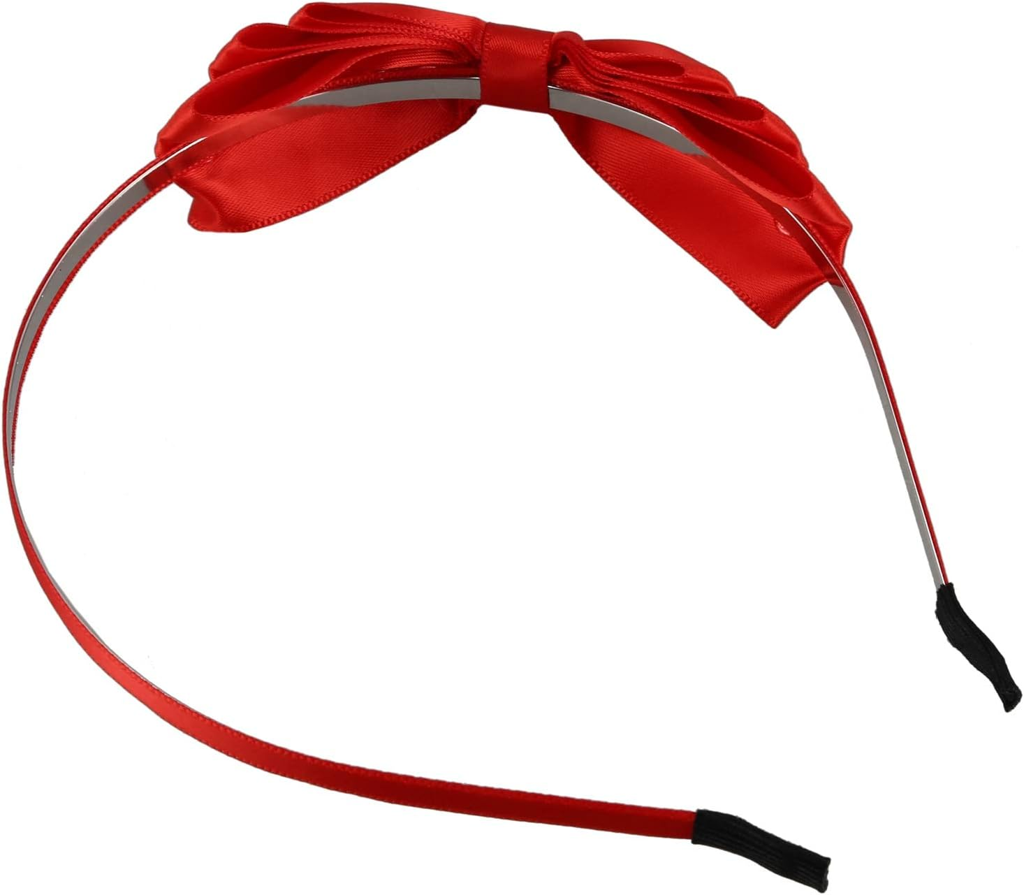 Spacesea Bow Hair Band Soft Elastic Bow Headband Hair Accessories for Children Adults Red image number 6