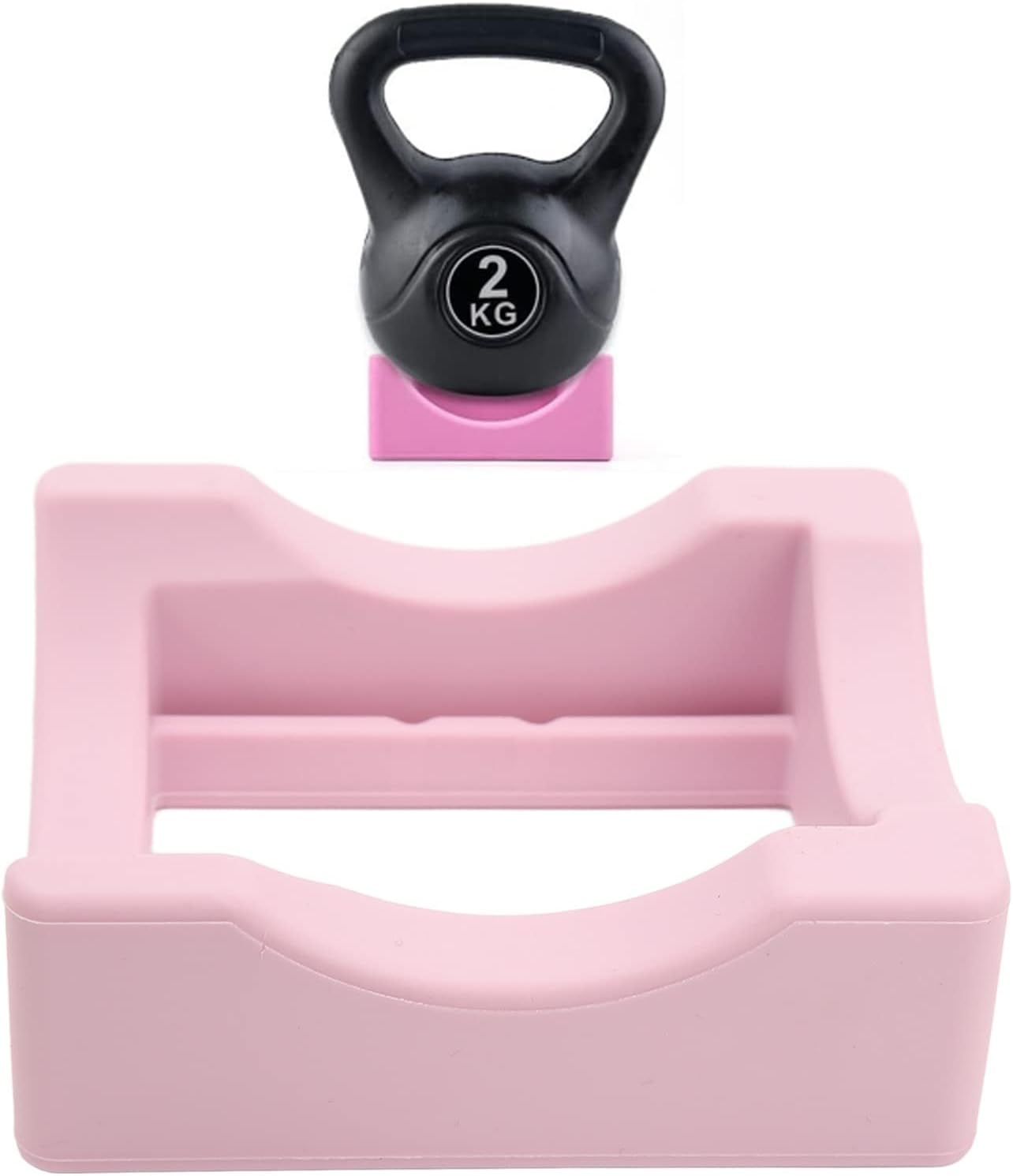 Ejoyous Silicone Cup Holder (For DIY Decals) 2-Angle Support (Horizontal+Inclined) Built-In Tool Slot Fits, for Cups/Sublimation Mugs/Wine Glasses Lightweight, Easy Storage (Pink) - Blue image number 5