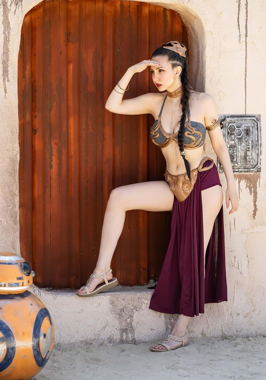 Rubie'S Women'S Secret Wishes: Star Wars Princess Leia Slave Costume, Multicolor, Large image number 4