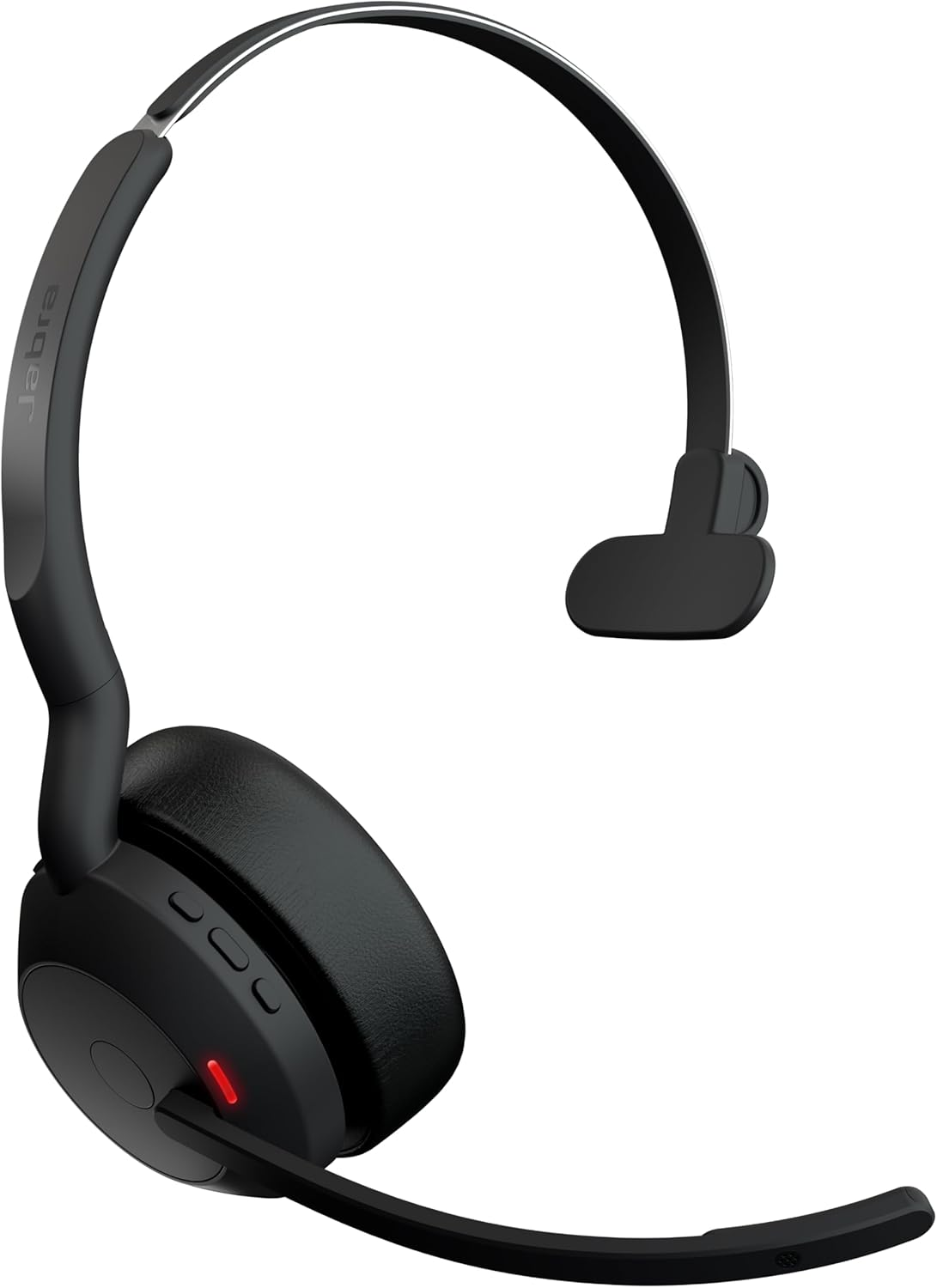 Jabra Evolve2 55 Wireless Headset - Bluetooth - 3X Mic - ANC Active Noise Cancelling in Microphone & Headphones - 18Hr Batt - 30M Range - Lastest PC Headsets with UC Cert Zoom + Teams - USB C - Mono image number 6