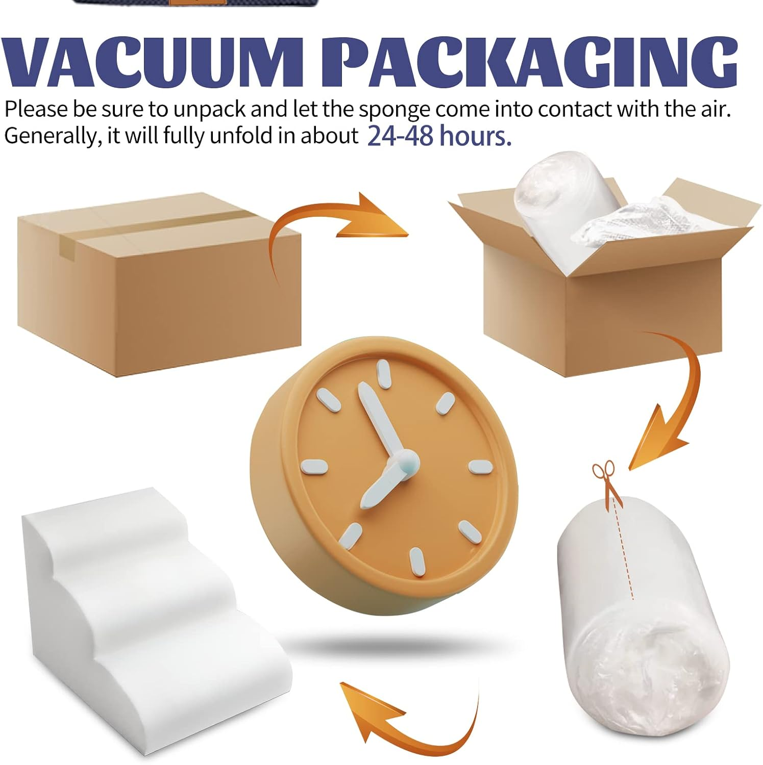 Kphico High Density Foam Pet Steps 3 Tiers, Non-Slip Stairs, Extra Wide Deep Ramp, Soft Ladder for Dogs and Cats - Best for Injured, Older Pets with Joint Pain - Includes Pet Hair Remover Roller image number 1