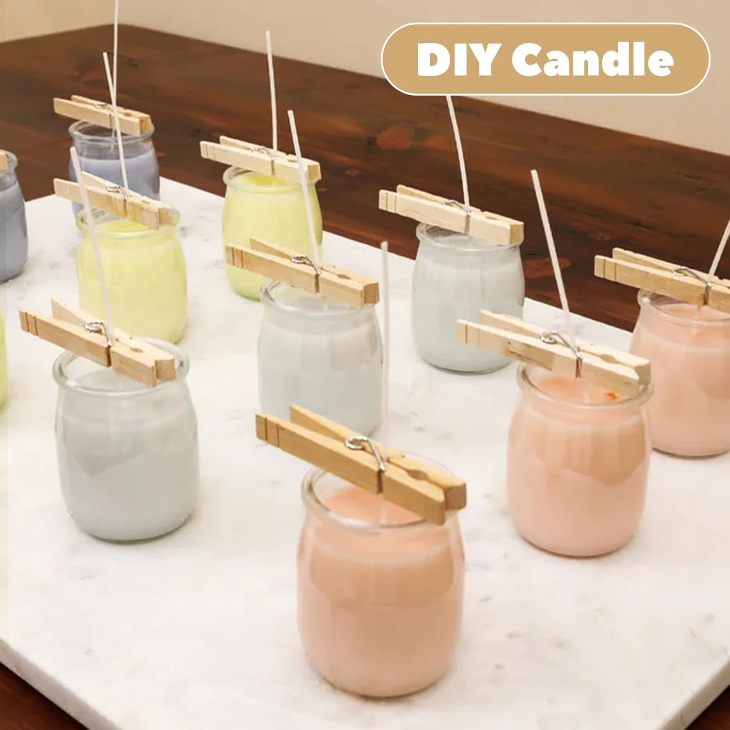 24 Pack Mini Yogurt Jars with Cork Lids, 4 Oz/120Ml Glass Favor Jars, Mini Pudding Jar, Mason Candle Bath Salt Jar, Wedding Favors Honey Pot, Extra Twine, Labels and Cleaning Brush image number 5