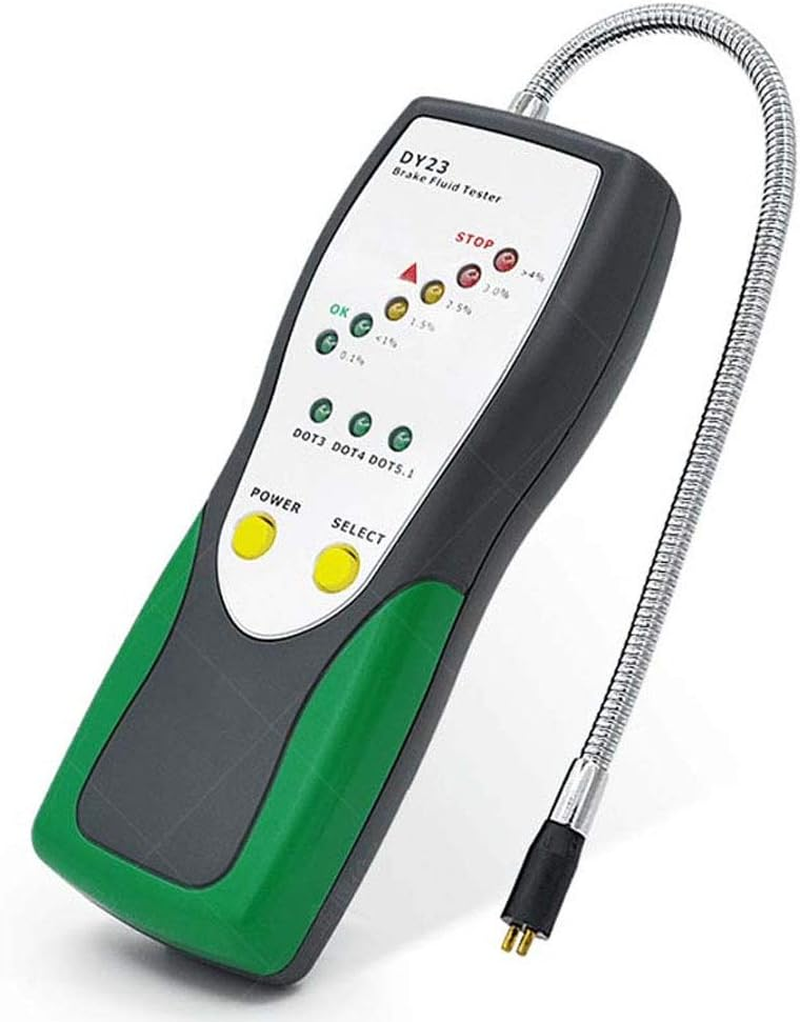 Mrcartool DY23 Automotive Brake Fluid Tester Oil Inspection Goose Neck Detector Sound and Light Double Alarm for DOT3 DOT4 DOT5