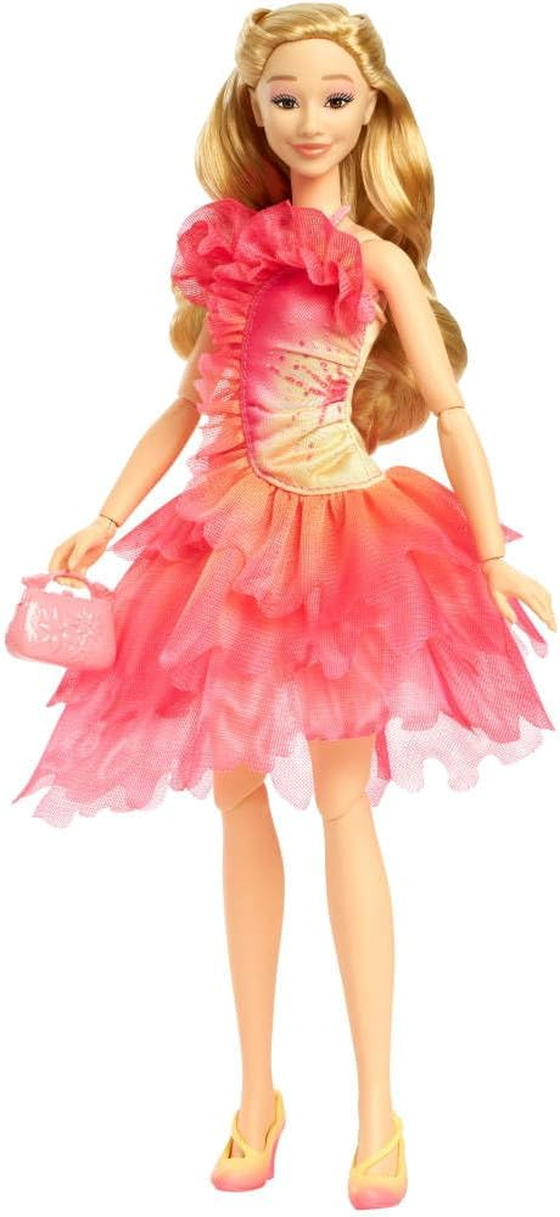 Mattel Universal Wicked Glinda Fashion Doll & Accessories with Blonde Hair, Posability & Removable Ballroom Look image number 4