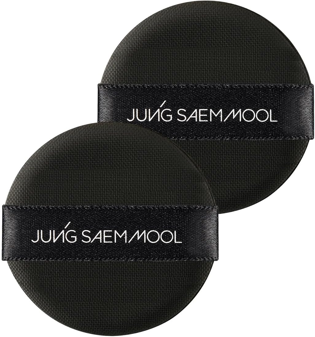 JUNG SAEM MOOL Cushion Puff Natural Cover Puff for Smooth Fitting with the round Shape 2.1 Inch