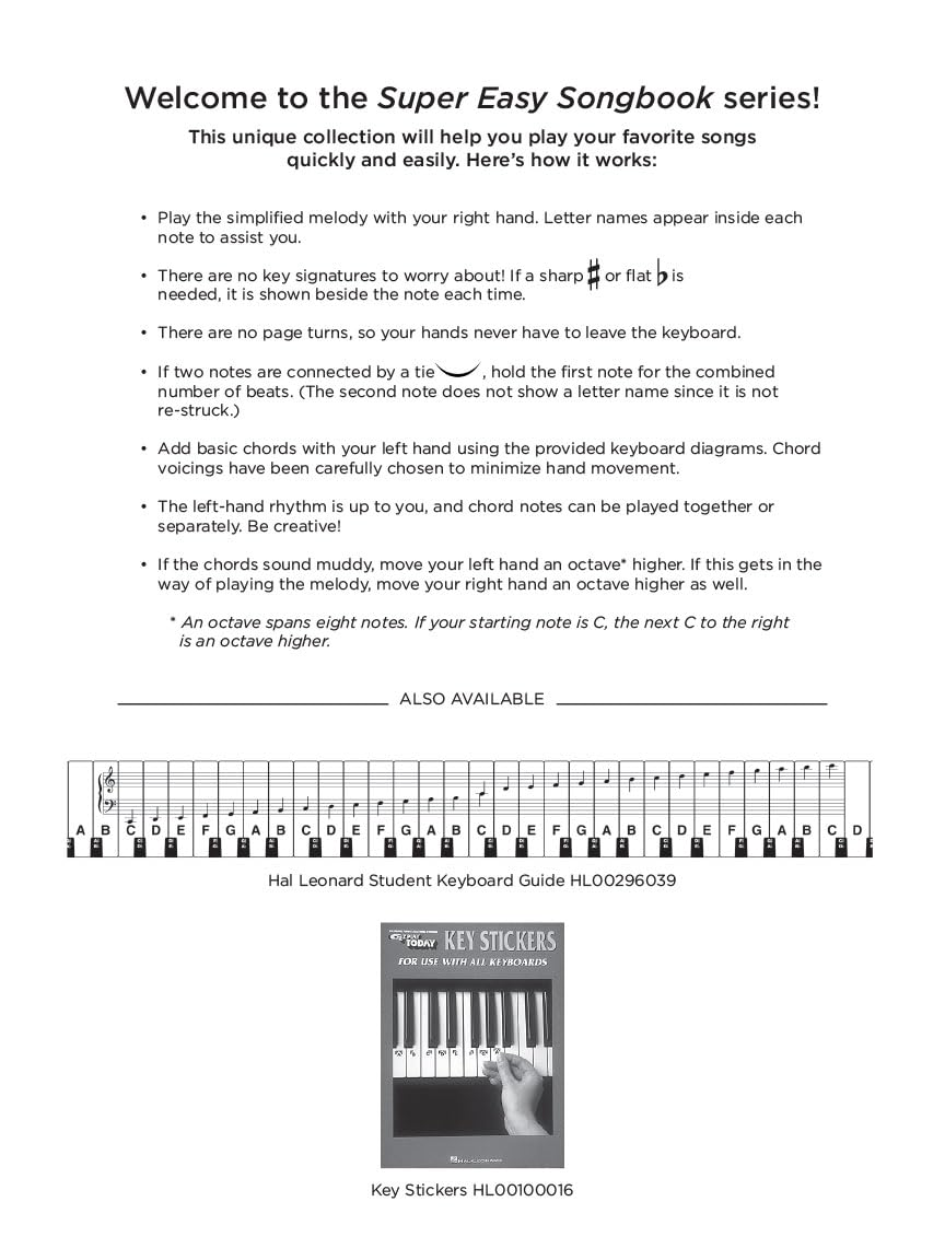 Hal Leonard Hit Songs Super Easy Song Book image number 6