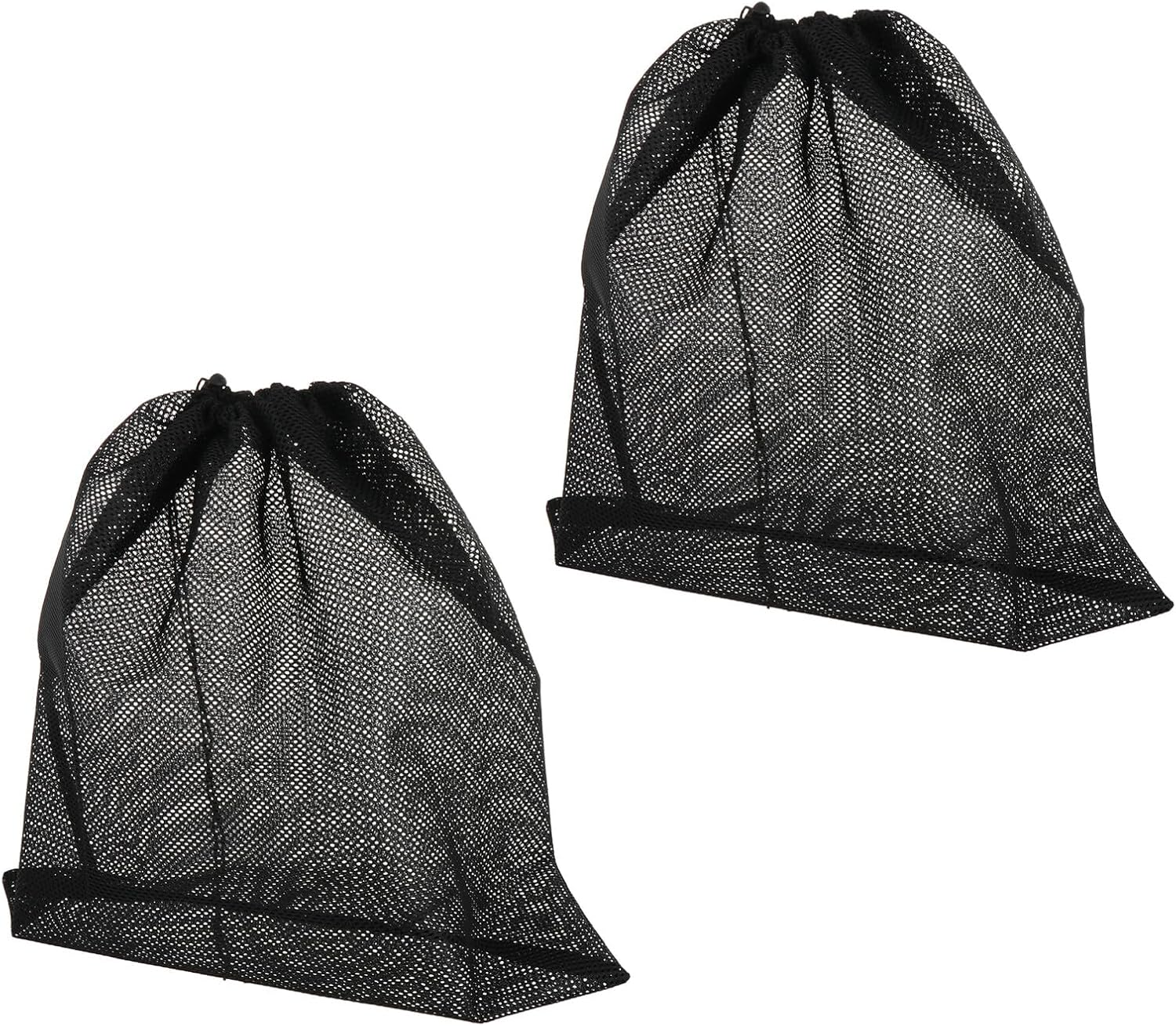 TEHAUX 2Pcs Large Water Pump Mesh Filter Bags with Drawstring Pump Barrier Net for Outdoor Fountain and Aquarium Clean Protective Mesh Pouch and Fish Safety image number 3