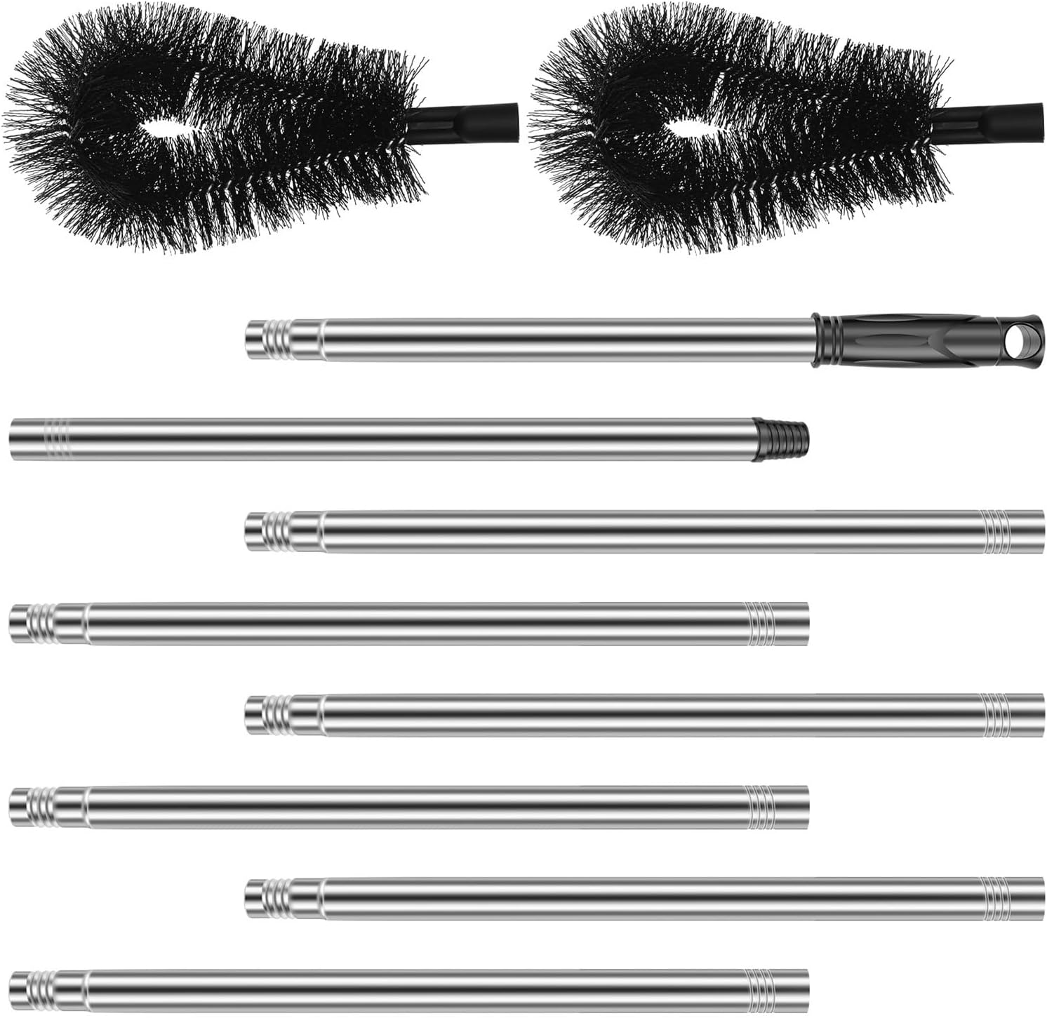 Gutter Cleaning Tool Gutter Cleaning Brush with Removable Pole Efficient Cleaning Gutter Guard Cleaner Tools for Leaves image number 5