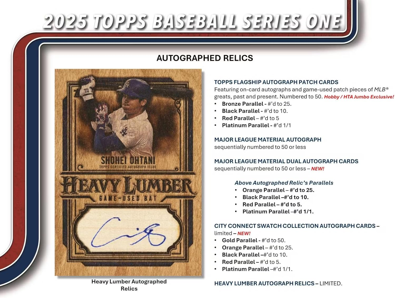 2025 Topps Series 1 Baseball Trading Card MLB Hobby 20 Pack Box (1 Autograph or Relic)