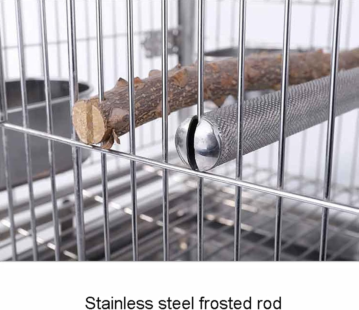 Indoor/Outdoor Aviary Bird Parrot Travel Cage Stainless Steel Bird Cage for Small Parrot Cockatiel Sun Parakeet/Lovebird/Canary Bird Cage Parakeet Cage image number 1