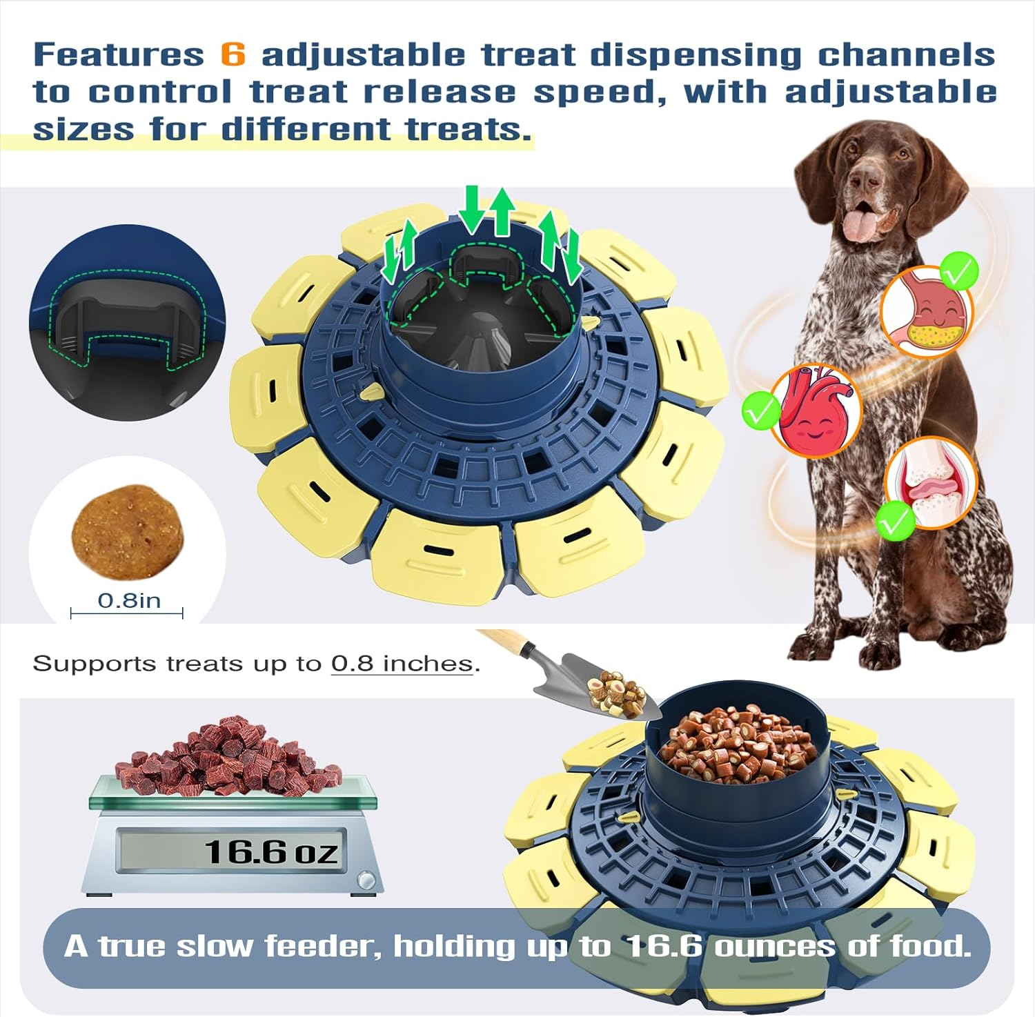 KADTC Level 3 in 1 Hard Dog Advanced Puzzle Toy for Smart Small/Medium/Large Dogs Difficult Challenging Food Puzzles Toys Slow Feeder Cognitive Intelligence Brain Mental Stimulation Mind Treat Games image number 2