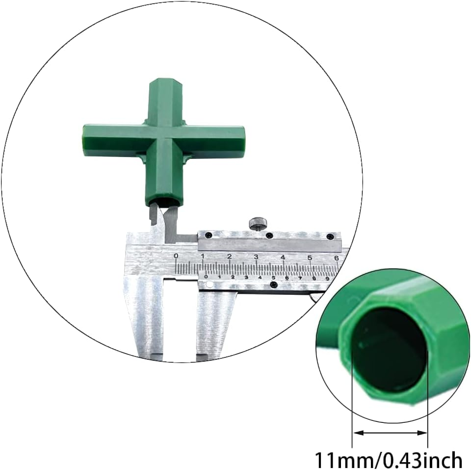 20PCS Fitting 11MM 4 Types Stable Support Heavy Duty Greenhouse Frame Building Connector Suitable for Grape Trellis Sunscreen Shed Gardening image number 4