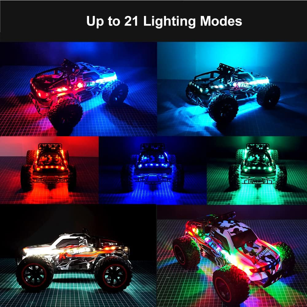 RC LED Light Strips Kit for RC Car Crawler Truck Airplane Boat Drone Fixed Wing Traxxas TRX4 Axial SCX10 Color Changeable image number 5