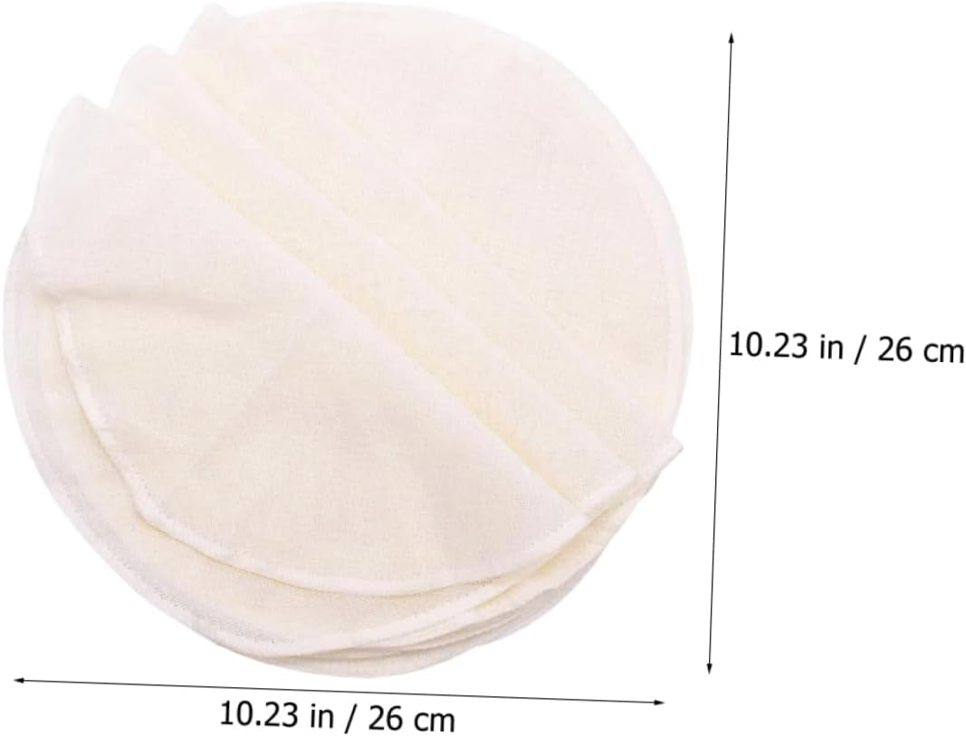 Alipis Cotton Steamer Mats and round Steamer Liners 26Cm Non-Stick Breathable Mesh Cloth for Dim Sum and Dumplings Kitchen Reusable 30Pcs Set for Food Steaming image number 4