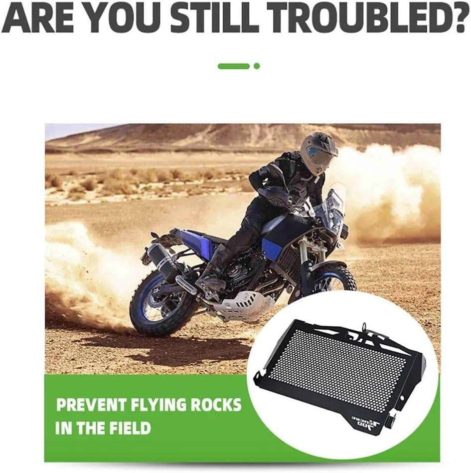 VEAEKNCFCB for Y&Amaha for Tenere 700 Tenere700 Rally T7 2019-2023 Motorcycle Accessories Radiator Grille Guard Protector Cover Motorcycle Radiator Guard Engine image number 4