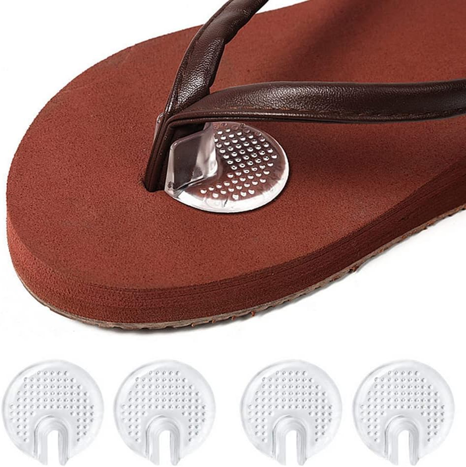 (Style 2) - 3Pairs Soft Silicone Flip Gel Cushions Pad Toe Protectors for Thong Sandal Flip Flop Gel Inserts Guards Insoles Shoes Grip Pads (Style 2) image number 2