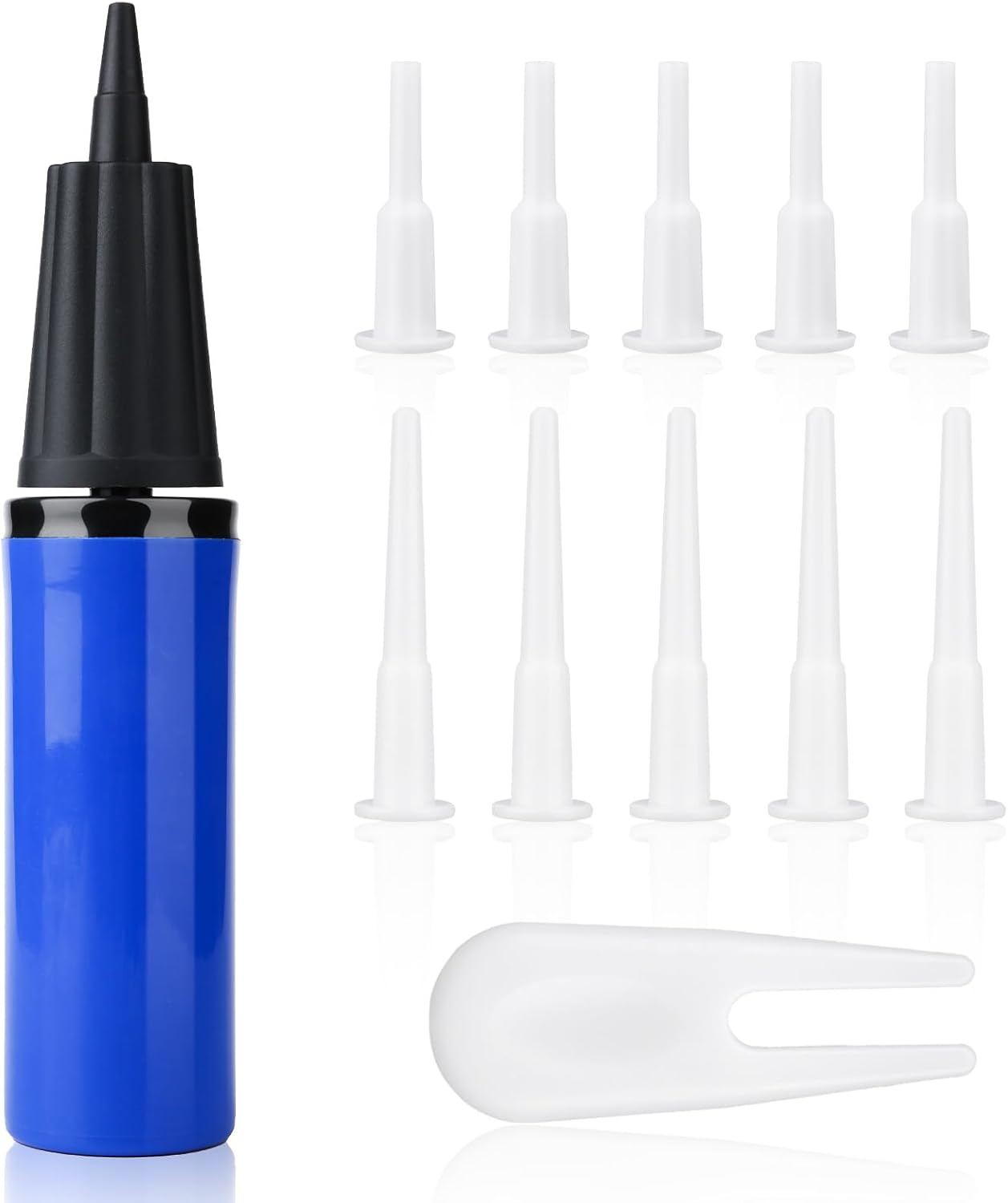 PEUTIER Exercise Ball Pump Kits, Hand Air Pump for Inflatables Ball with 10PCS Plugs & a Plug Puller Yoga Ball Pump