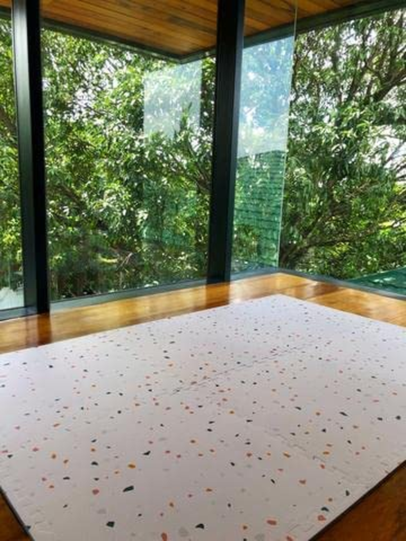 L'Il Koala Baby Play Mat & Floor Gym - 6Ft X 4Ft - Terrazzo Print - Thick & Non-Toxic Foam - Interlocking Crawling Mat for Tummy Time image number 6