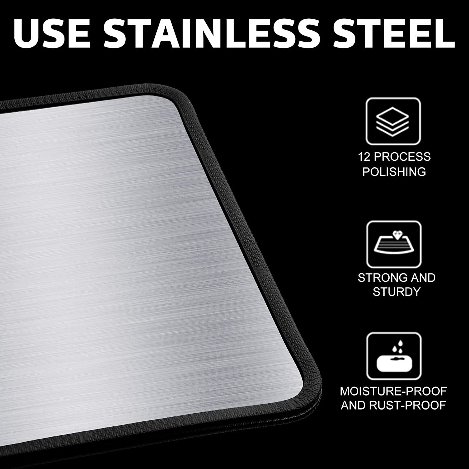 YOZOTI anti Splatter Guard, Stainless Steel Splatter Screen, Folding Grease Splatter Guard for Home Cooking 3/4 Sided anti Splatter Shield Guard for Kitchen Gas Stove (3 Sides-40 * 40 * 30Cm) image number 5