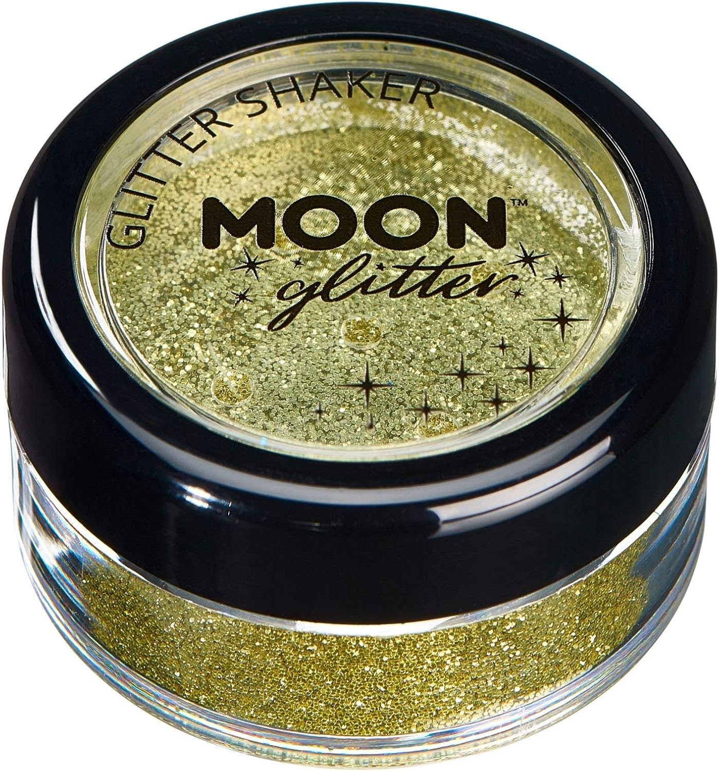 Fine Glitter Shakers by Moon Glitter &ndash; 100% Cosmetic Glitter for Face, Body, Nails, Hair and Lips - 5G - Gold