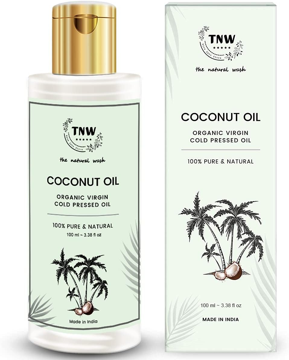 TNW-THE NATURAL WASH Cold Pressed Virgin Coconut Oil Improves Healty Skin and Hair Texture Best for Men and Women Pure & Natural Enriching & Nourishing Oil for All Age Groups - 100Ml image number 3