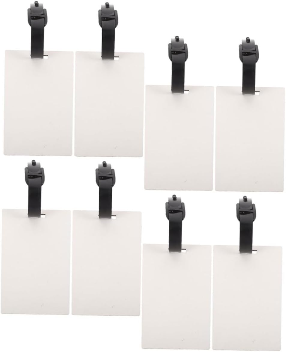 PHENOFICE 8Pcs Thermal Transfer Luggage Tags Blank DIY Sublimation Tags for Suitcase Travel Baggage Labels image number 6
