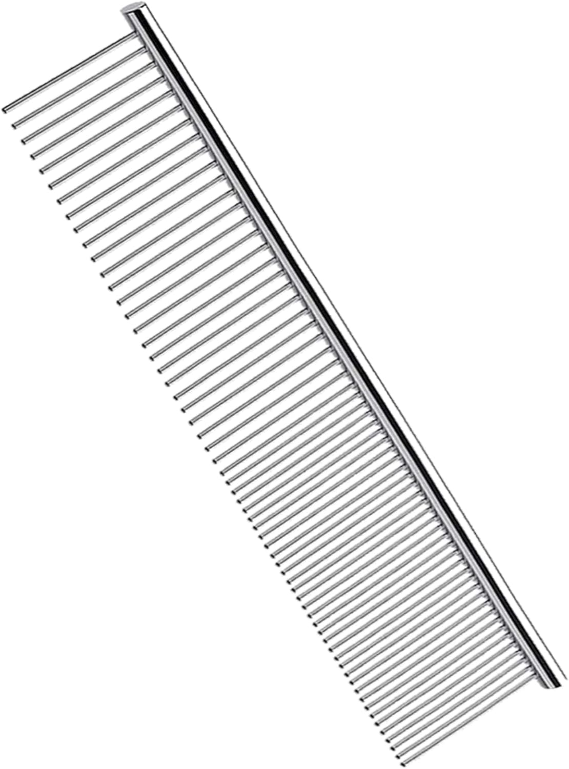 Dog Combs, Cat Combs, Metal Dog Comb, Pet Grooming Comb, Metal Comb for Dog and Cats and Rabbits 1Pack (Silver) image number 1